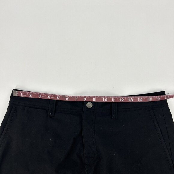 Quiksilver Board Shorts Men's‎ 32 Black Amphibians Dry Dock Flat Front 10" Beach - Picture 8 of 11